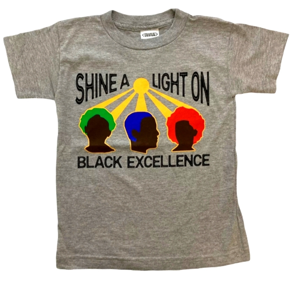 NWT Unisex Shine A Light On Black Excellence by Proud By Design T-shirt - Picture 3 of 9